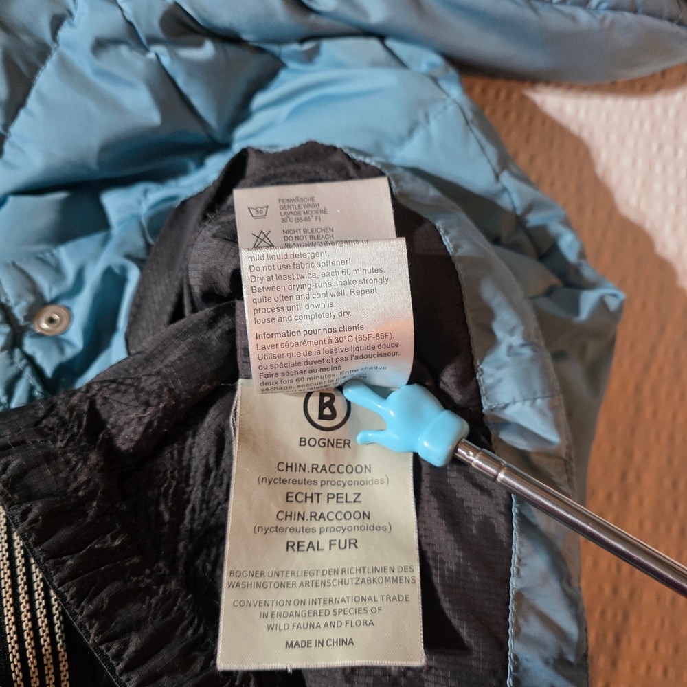Bogner Fire + Ice Women's Blue Down Puffer Ski Jacket Size 6 Small - Picture 16 of 16